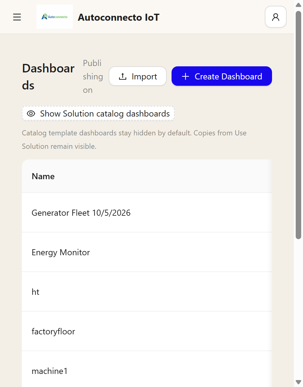 Dashboards